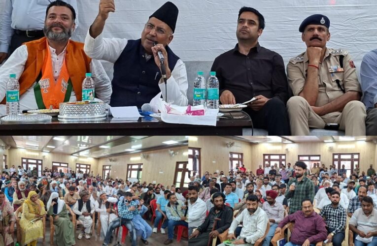 Ghulam Ali Khatana holds public meet in Gool to address local issues