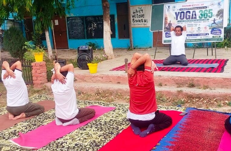 Kathua administration begins daily yoga sessions ahead of International Yoga Day