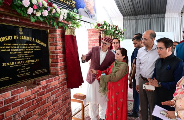 Srinagar sewage treatment plants get major upgrade as Chief Minister lays foundation stones