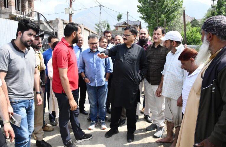 Ministers inspect Ganderbal irrigation facilities to ensure water supply for farmers
