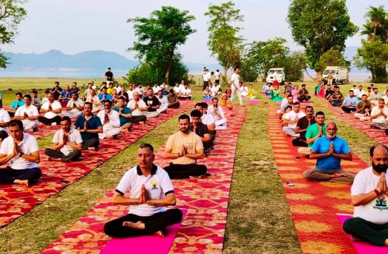 Kathua district administration hosts grand pre International Day of Yoga session at Purthu in Basohli