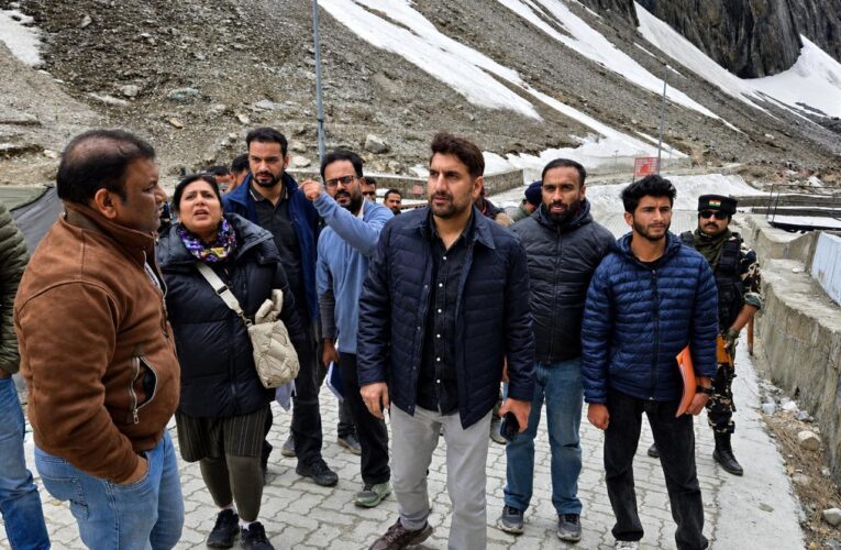Rural Development Department Secretary Reviews Sanitation Preparedness From Baltal to Amarnath Holy Cave for Upcoming Yatra