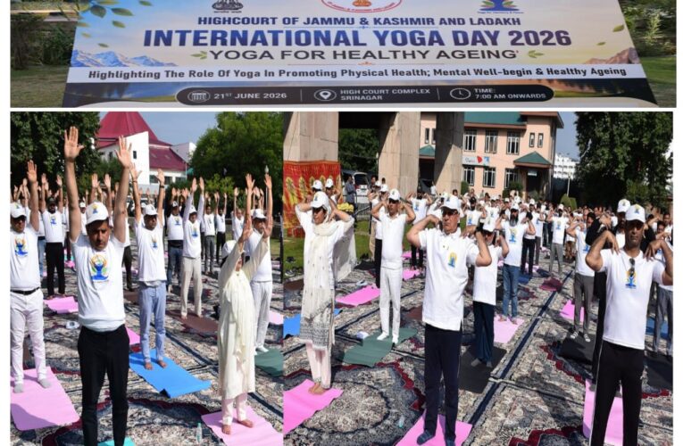 International Yoga Day Celebrated at Jammu and Kashmir and Ladakh High Court