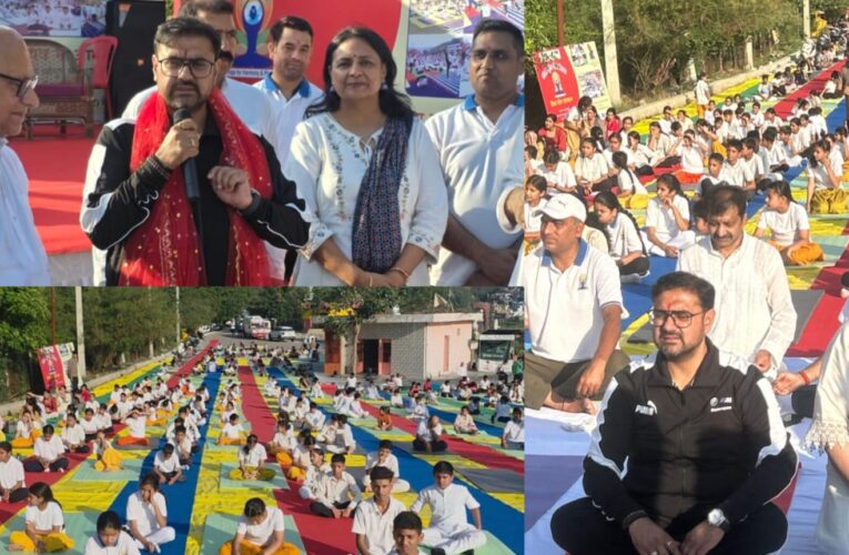 Satish Sharma Attends International Yoga Day Celebrations and Advocates for Healthier Society