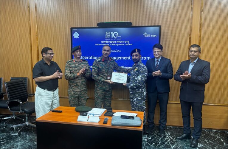 IIM Jammu management course helps JCOs and retired defense personnel transition to corporate roles