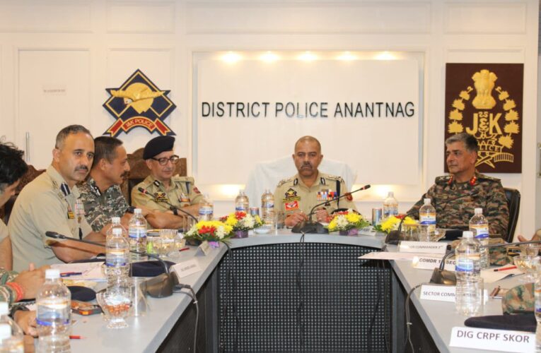 Jammu and Kashmir security forces review Shri Amarnath Yatra 2026 preparations