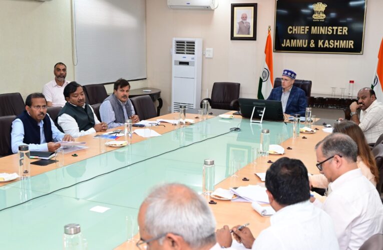 Omar Abdullah chairs high level PMGSY review meeting to accelerate rural road connectivity in Jammu and Kashmir