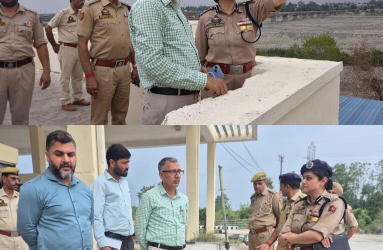 Deputy Commissioner Rajesh Sharma reviews Lakhanpur Corridor preparations for Shri Amarnath Yatra