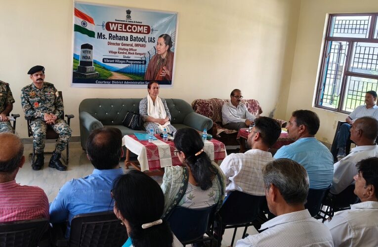 IMPARD Director General reviews development works under Vibrant Village Programme in Samba