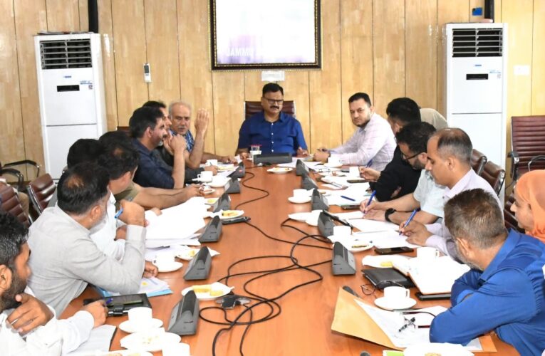 Javed Rana reviews Jal Shakti infrastructure development projects in Pampore constituency