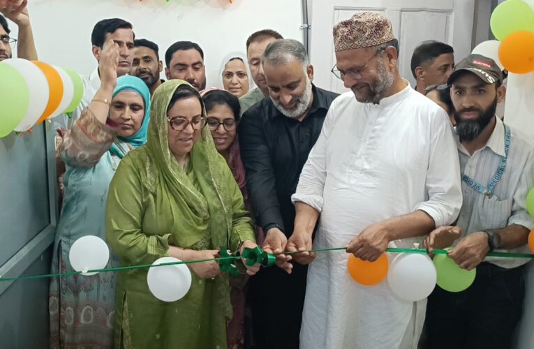 Sakeena Itoo inaugurates new dialysis centre and biochemistry analyser at Sub District Hospital Tral