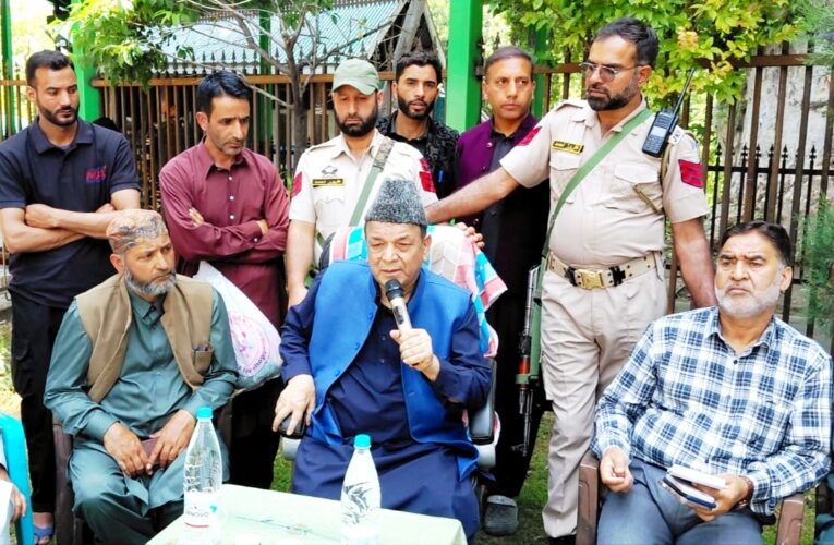 Jammu and Kashmir Assembly Speaker Abdul Rahim Rather Reviews Development Progress and Public Grievances in Budgam