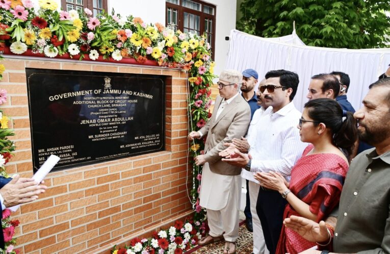CM Omar Abdullah inaugurates additional accommodation block at Circuit House Church Lane