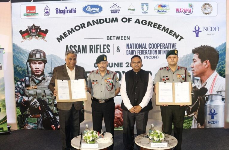 Assam Rifles signs pact with NCDFI to boost dairy farming and supply