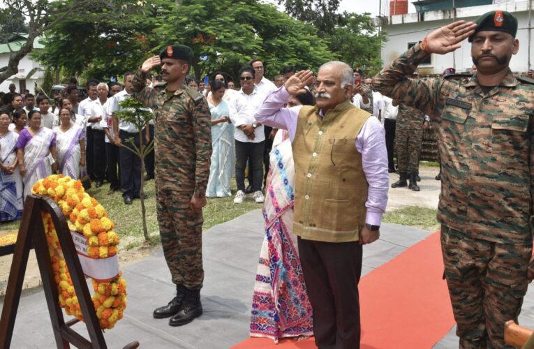 Gajraj Corps Honors Late Captain Gautam Sarma with Statue Unveiling in Biswanath Assam