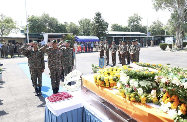 Indian Army  pays emotional tribute to young martyr Beereshwar Goswami