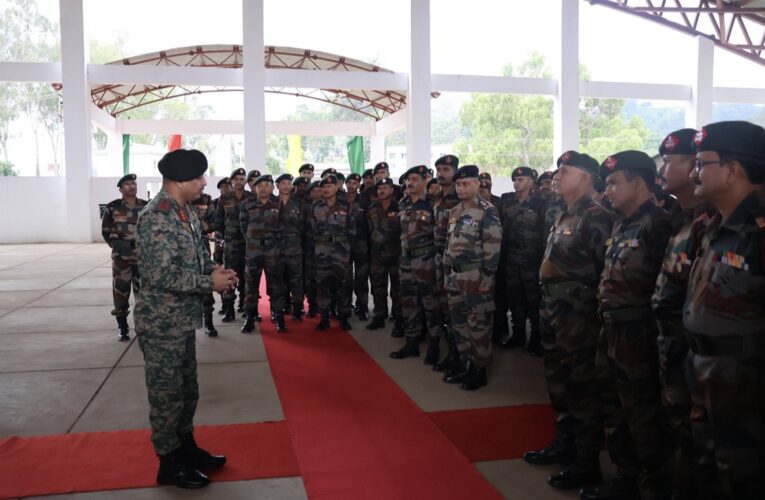 DG Assam Rifles Reviews Operational Preparedness at Somsai Garrison in Manipur