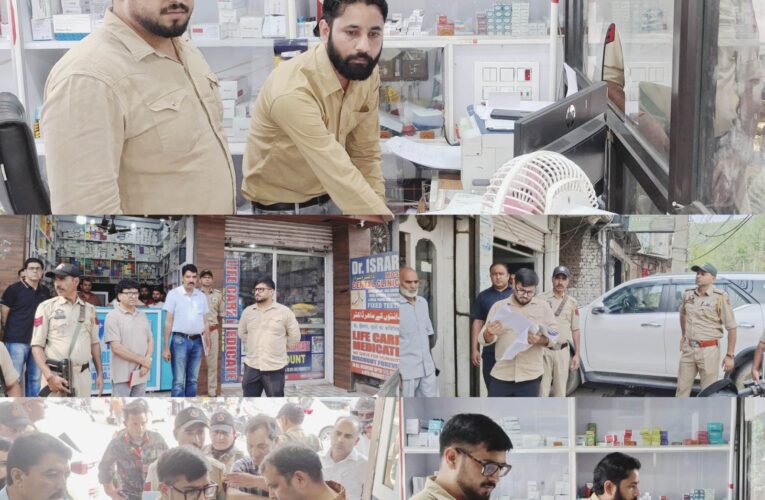 Rajouri Deputy Commissioner Abhishek Sharma suspends licenses of medical stores during surprise inspection