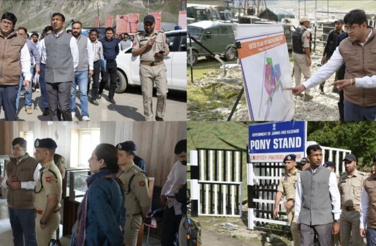 Divisional Commissioner Kashmir Anshul Garg visits Baltal to review Shri Amarnath Ji Yatra 2026 preparations