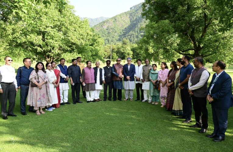 Parliamentary Standing Committee on External Affairs meets Chief Minister Omar Abdullah in Srinagar