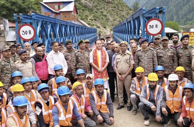 BRO constructs 140 foot Bailey Bridge at Chishoti restoring connectivity to Machail