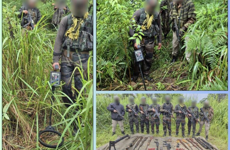 Indian Army and security forces recover large arms cache and apprehend six insurgents in Manipur joint operations