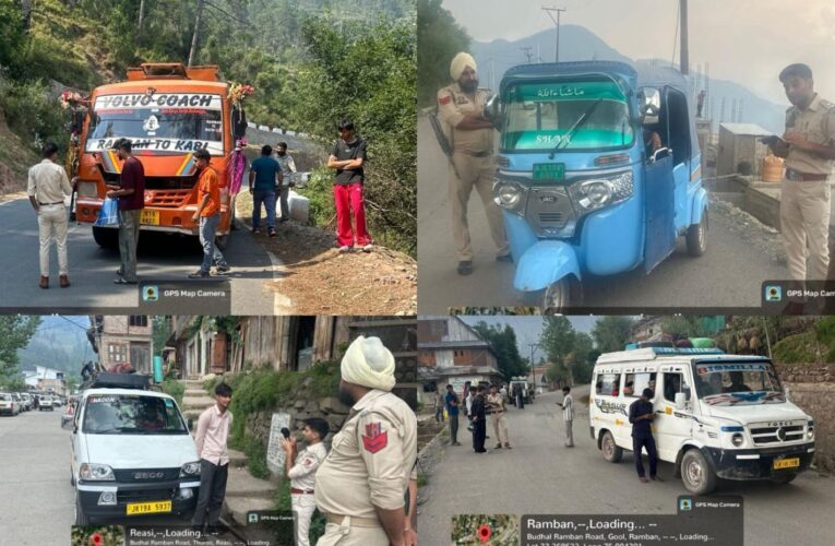 Ramban Road Safety: MVD Conducts Major Traffic Enforcement Drive, Issues Fines Worth ₹1.5 Lakh