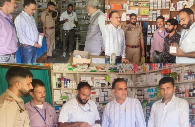 Doda Drug Regulation: Joint Inspection Team Monitors Medical Shops in Chiralla and Puneja