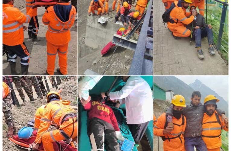 Ganderbal Police Conduct Mock Drill with CAPF and SDRF to Enhance Security and Landslide Disaster Response for Shri Amarnath Ji Yatra 2026