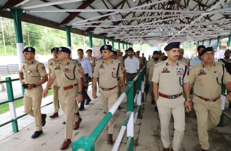 IGP Kashmir Conducts Comprehensive Security Review at Pahalgam for Amarnath Ji Yatra 2026