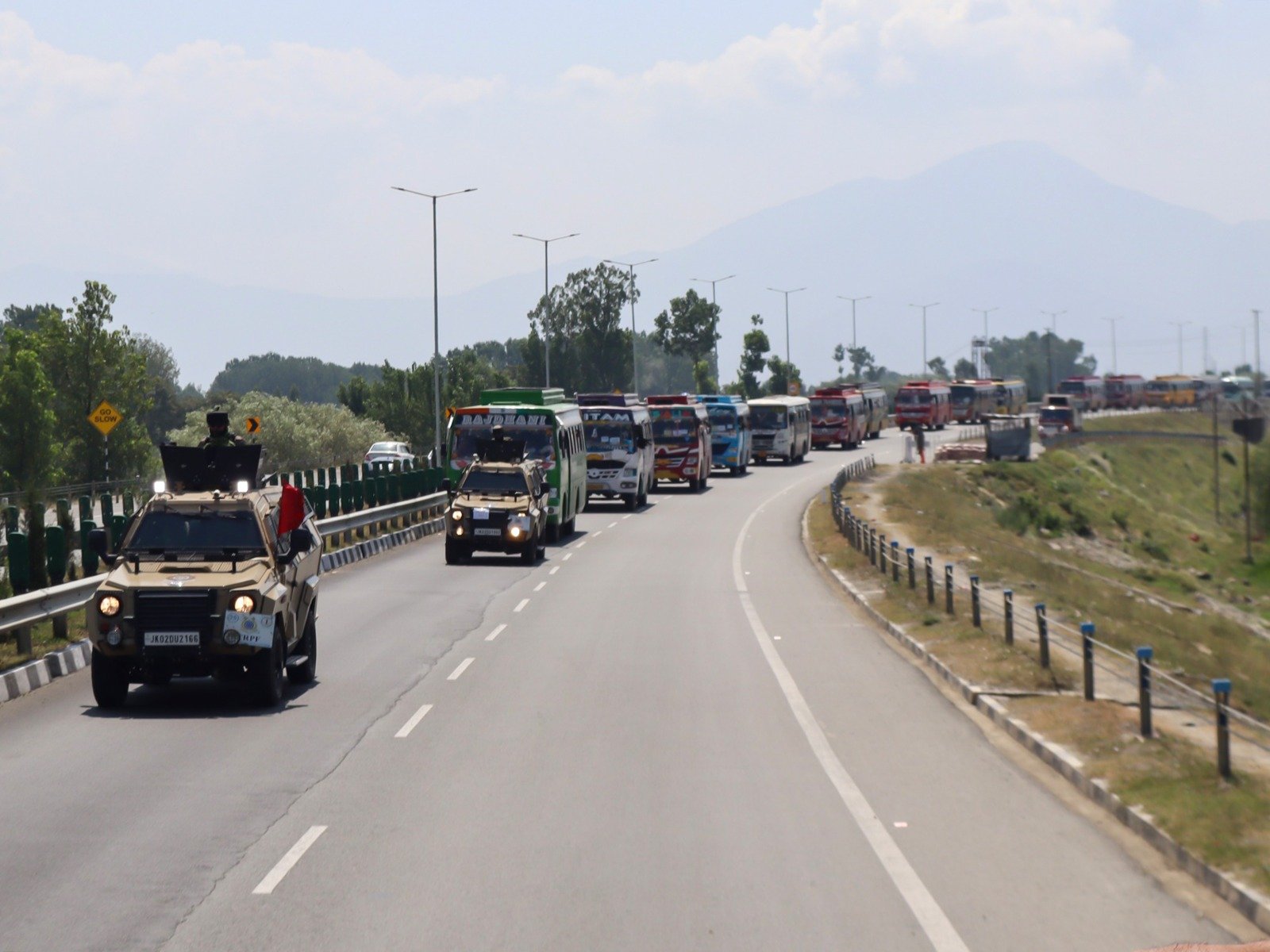 24th Batch of Amarnath Yatra Departs Jammu Base Camp Amid NH-44 Closure for Restoration Works
