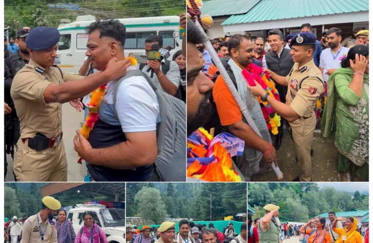 Jammu and Kashmir Police extends warm welcome to Shri Amarnath Ji Yatra pilgrims in Anantnag