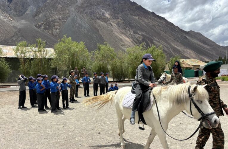 World Horse Day Army Goodwill School awareness programme on Zanskari Pony in Ladakh