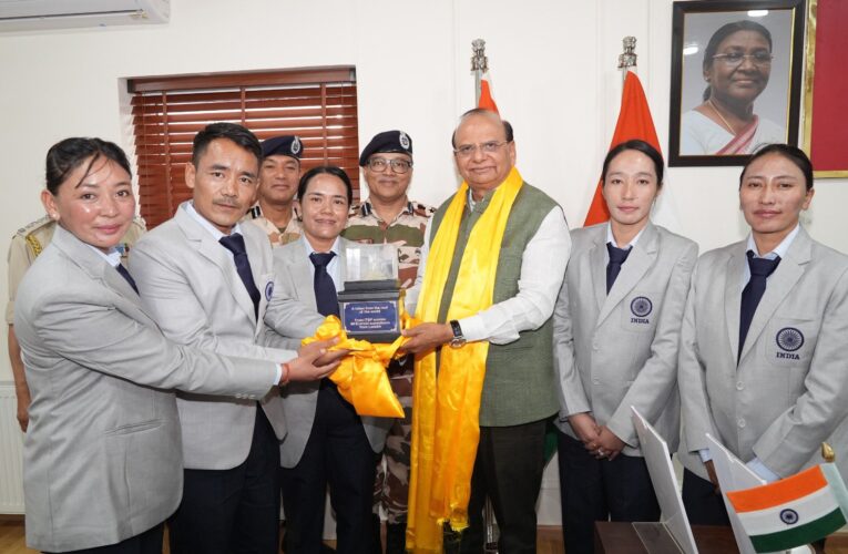 LG Vinai Kumar Saxena Honors ITBP Women Everest Expedition Team in Ladakh