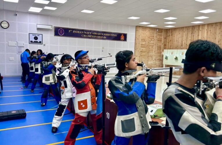 Western Naval Command Lifts Trophy at 3rd Indian Navy Air Gun Shooting Championship