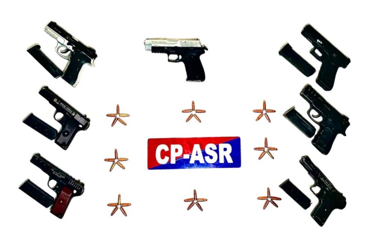 Amritsar police dismantle cross border arms smuggling module and arrest two with seven pistols