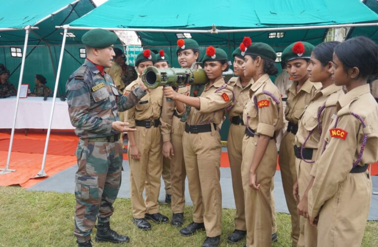 Assam Rifles Hosts Weapon and Equipment Display for NCC Cadets in Tripura