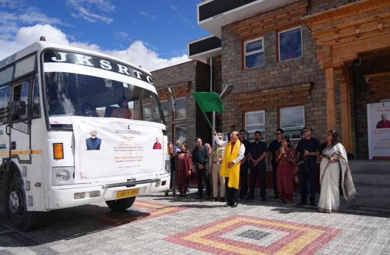 Ladakh youth depart for skill training and employment program in New Delhi