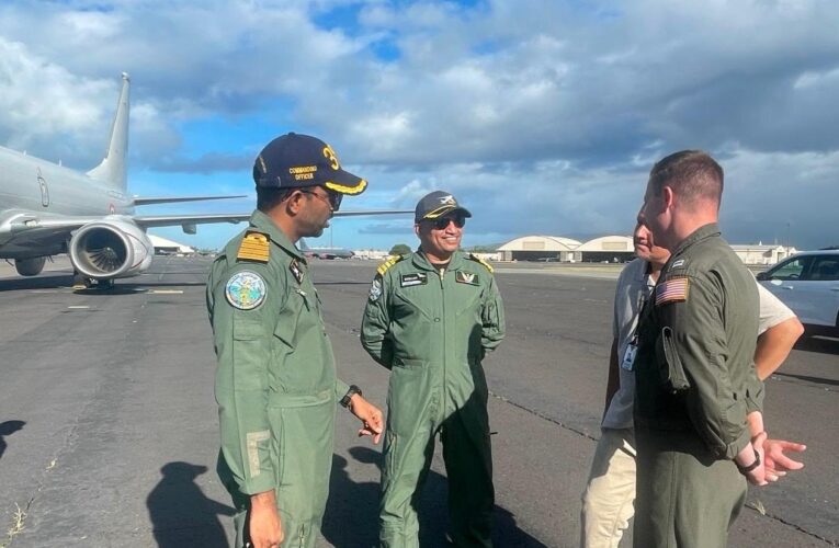 Indian Navy P8I aircraft arrives in Hawaii to participate in RIMPAC 2026 maritime exercise