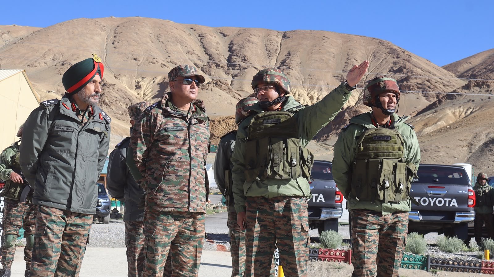 GOC Fire and Fury Corps reviews operational preparedness in forward areas