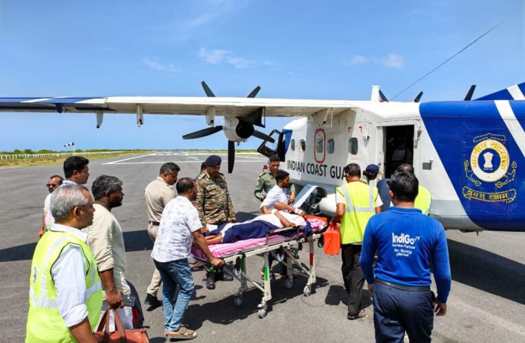 India Coast Guard Airlifts Critically Ill Patients from Lakshadweep to Kochi