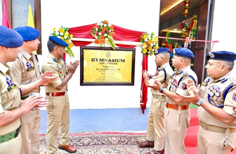 DGP Jammu Kashmir Inaugurates State of the Art Gymnasium at SOG Srinagar