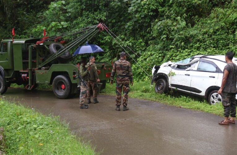 Assam Rifles Swiftly Recovers Vehicle After Bridge Accident in Tirap, Arunachal Pradesh