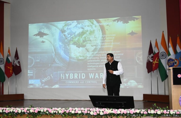 Nikunj Parashar Addresses Military Institute on Defence Innovation and Self Reliance