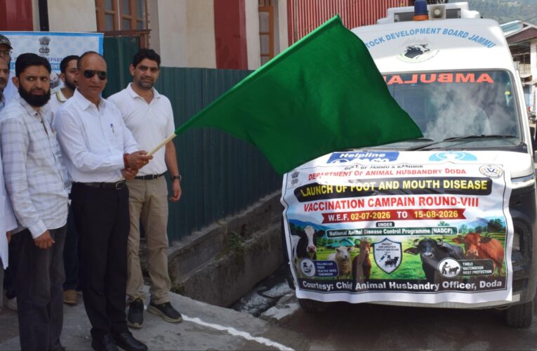 Foot and Mouth Disease vaccination campaign flagged off in Doda under national program