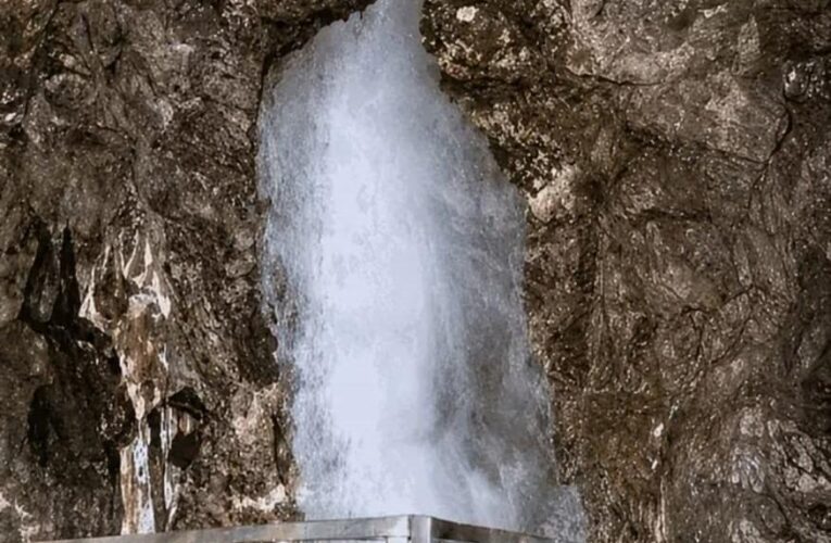 Today’s Picture of Holy Shivling  at Shri Amarnath Cave in Kashmir….