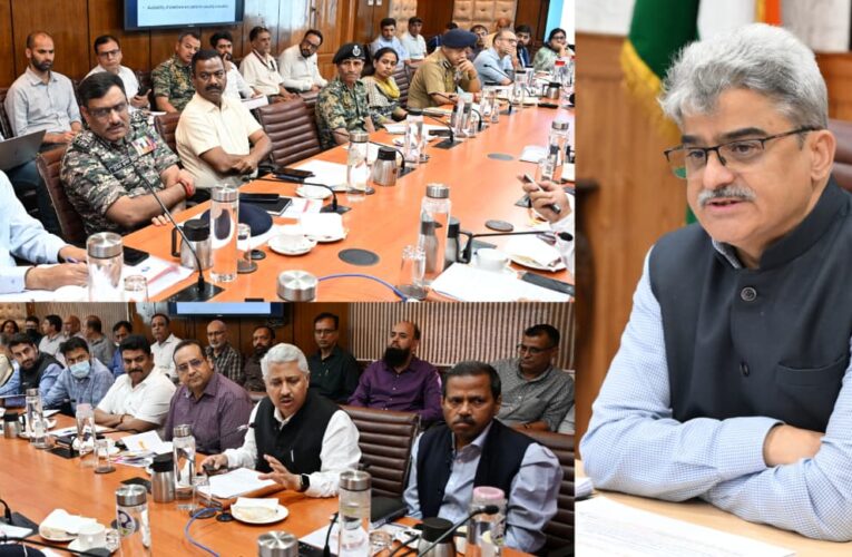 Chief Secretary reviews facilities and security for Shri Amarnath Ji Yatra