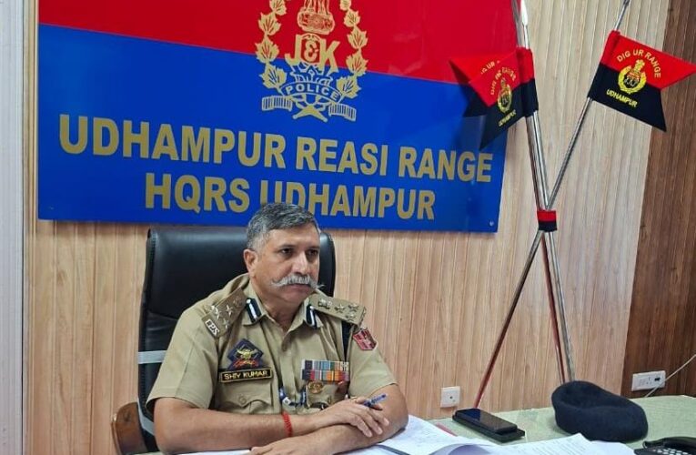 DIG Shiv Kumar Sharma reviews security and anti terror operations in Udhampur and Reasi