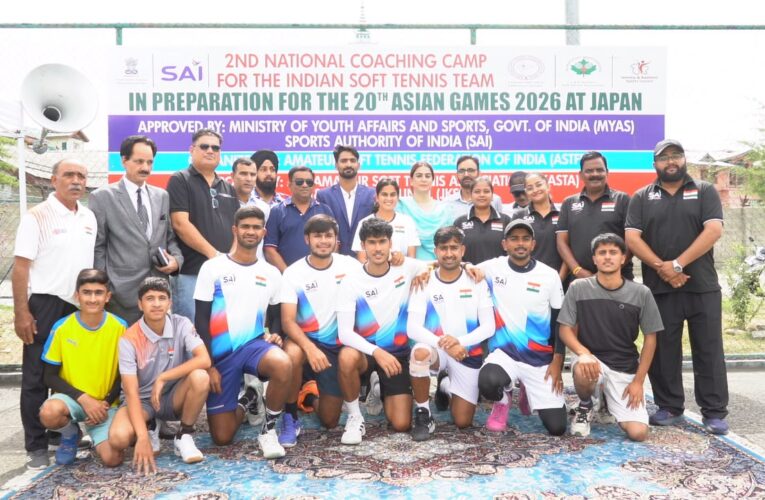 Srinagar Hosts National Indian Soft Tennis Camp Ahead of Asian Games