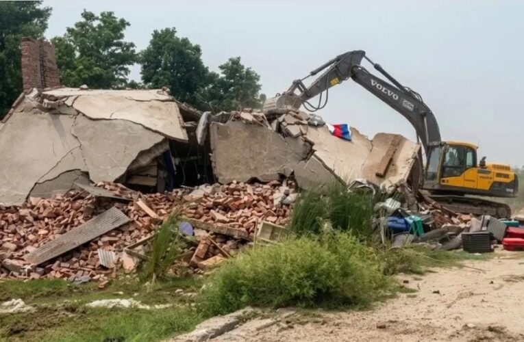Jammu administration demolishes illegal properties worth three crore rupees linked to drug trafficking